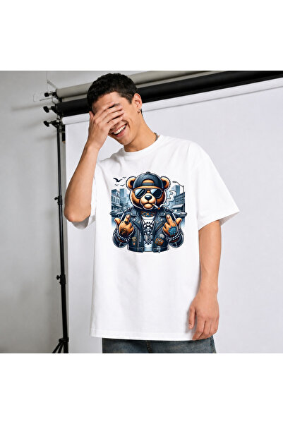 Ingift Tricou Unisex Oversize Personalizat Cartoon Street Wear Collection, 10...