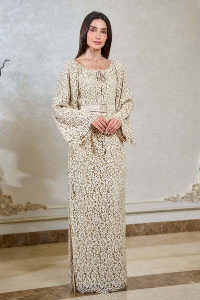 ELEGANZA LA MODE Beige Women's Dress – ELM D 420
