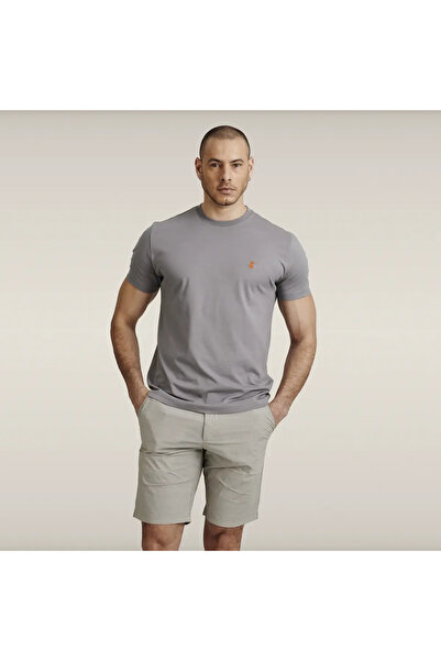 SAVE THE DUCK Erkek Koyu Gri Basic T-shirt