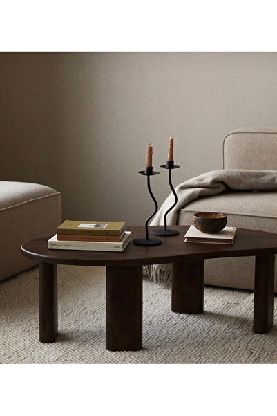 Paswood Modern doğal masif orta sehpa