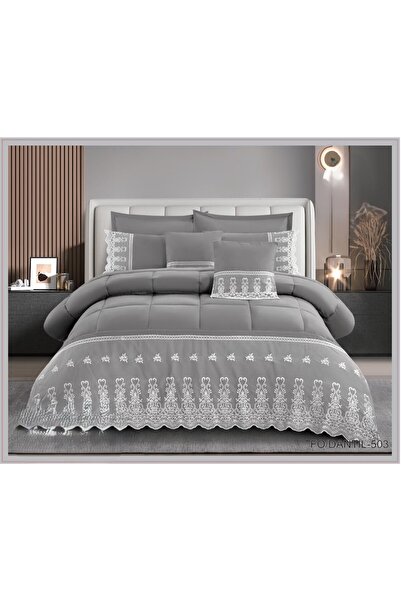 ROSHAN Summer Microfiber Soft Duvet Cover, Full Filling, 8 Pieces, Duvet Size...