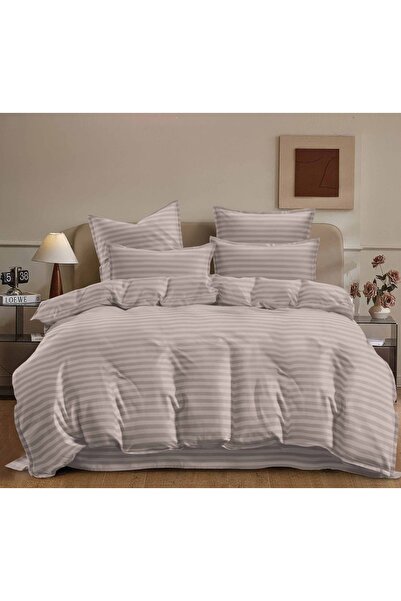 CHIRASO Set Lenjerie de Pat CHIRASO, 6 Piese, DAMASC, Cearceaf ELASTIC 180x20...