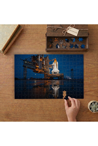 puntodizayn Uzay Mekiği Tasarımı 240 parça Ahşap Puzzle Ahşap Kutuda MP04098