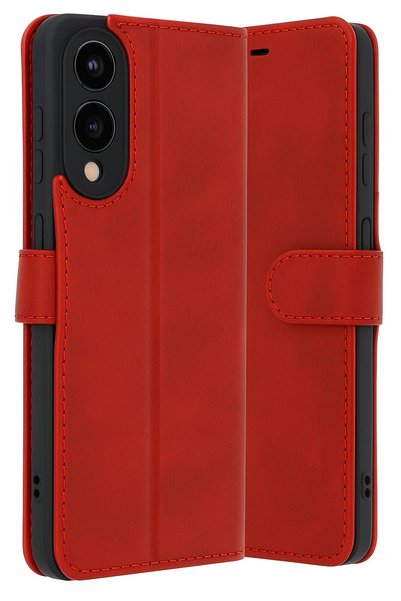 New Face غطاء حماية CONCEPTA لهاتف Galaxy S25 Edge Tr S Plus (32856) - أحمر