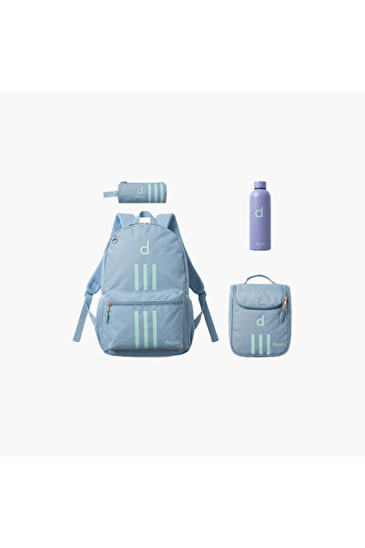 Depo Lady Sport 4-Piece School Backpack Set for Girls with Lunch Bag and Penc...
