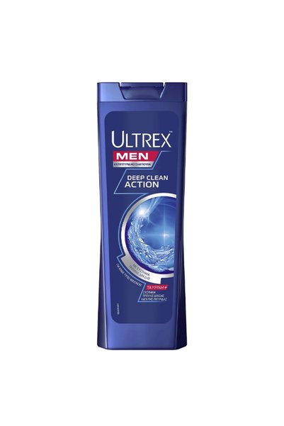 ULTREX ΣΑΜΠΟΥΑΝ 360ml - (DEEP CLEAN)(ΚΑΝΟΝΙΚΑ ΜΑΛΛΙΑ)