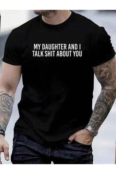 45 BPM 100% Cotton My Daughter And I Talk About You Funny Matching Shirt Wome...