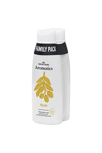 Aromatics PAPOUTSANIS ΑΦΡΟΛΟΥΤΡΟ FAMILY PACK 2x650ml - (MUSK)