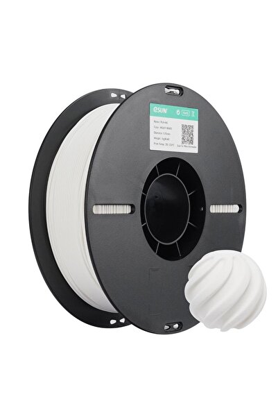 eSun Pla+Hs Süt Beyazı Filament 1.75mm 1kg Plastik Makara Hızlı