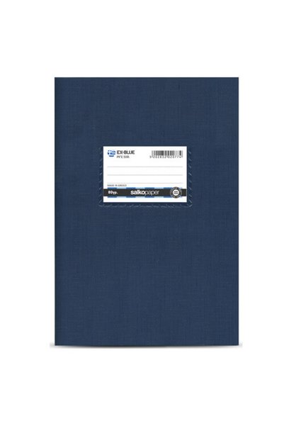 OEM SALKO ΤΕΤΡΑΔΙΟ ΠΛΑΣΤΙΚΟ ΡΙΓΕ 50 ΦΥΛΛΩΝ (17x25cm) - (EX-BLUE) (2077)