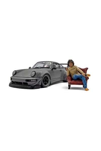 Solido Mașină model Porsche RWB cu kit caroserie și figurină - 1/18