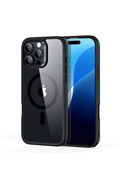 ESR Husă pentru iPhone 16 Pro, Classic Hybrid HaloLock, negru/transparent - n...