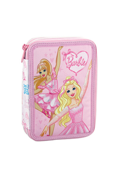 Barbie Ballerina pencil case filled with 2 levels