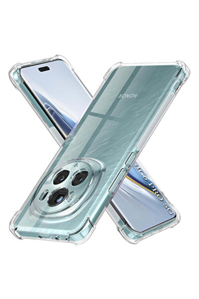 Techsuit Husă pentru Honor Magic6 Pro, din silicon transparent, rezistentă la...