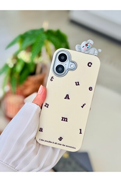 Go Aksesuar Iphone 17 Uyumlu 3D KOALA Oyuncak Tasarımlı Silikon Kılıf