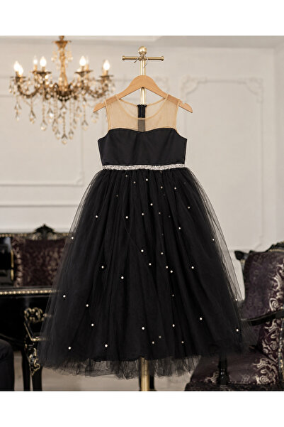 KOKOŞ BEBEK Pearl Detailed Evening Dress - Age 3/9 - 31768