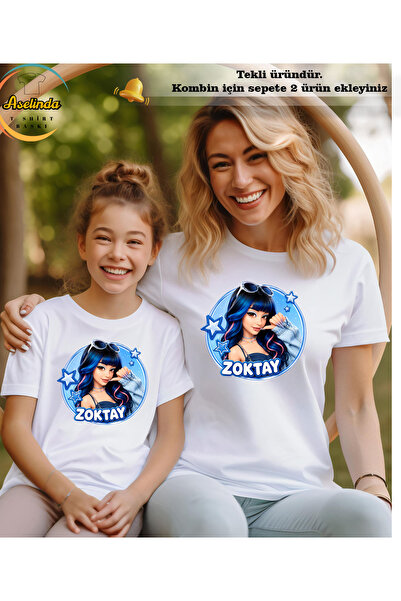 ASELİNDA Zoktay Design T-Shirt-100% Cotton