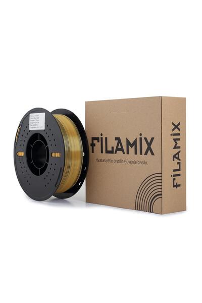 FİLAMİX Silk Siyah Gold Filament 1.75mm 1kg İpeksi Parlak Görünüm