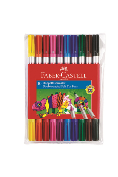 Faber-Castell Yayınları قلم فابر كاستل ذو وجهين 10 ألوان 15 11 10 10