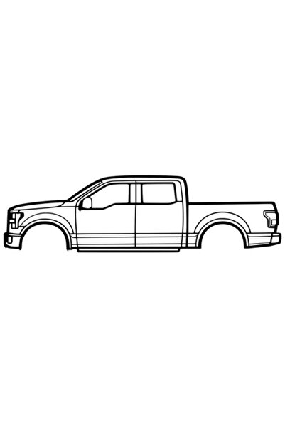 OEM Decor Ford F150 2015 – Siluetă 3D, design auto minimalist