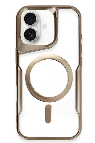 New Face Aconcept iPhone 16 Case Boyi Magsafe Silicone Cover (22911) - Brown