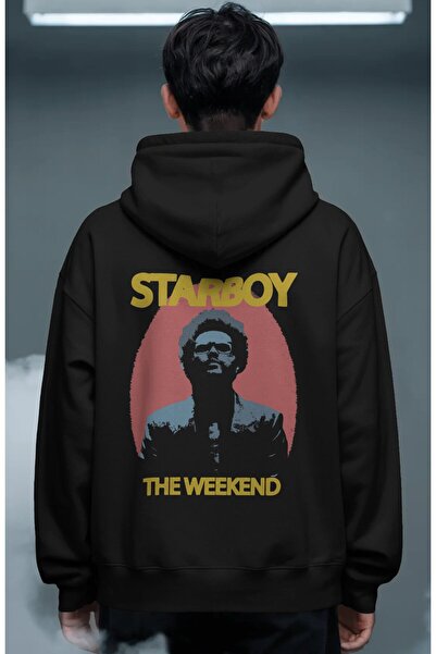 SEVBANO Starboy the Weeknd Rapper Singer Back Printed Unisex Oversize Premium...