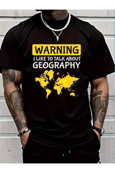799 100% Cotton Warning I Like To Talk About Geography Teacher T-Shirt Men's ...