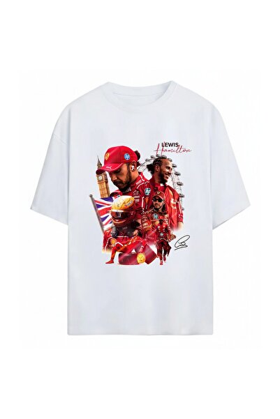 SVART WEAR Μπλουζάκι Lewis Hamilton με στάμπα Unisex Oversize από 100% βαμβάκι