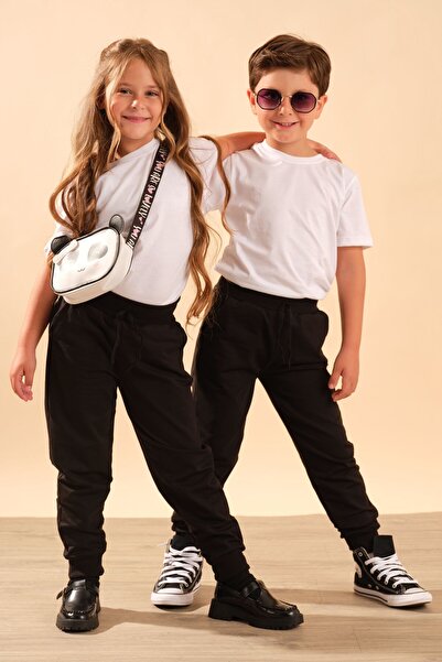 BAYKAR Unisex Children's Cotton Jogger Sweatpants with Elastic Waist and Pock...