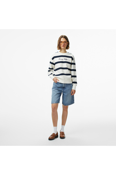 Tommy Hilfiger Th Ww0ww47215 Dnm Lana Bermuda Rw Kadın Şort