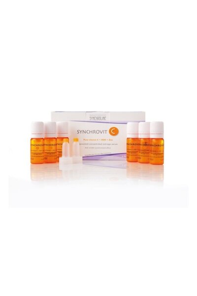SYNCHROLINE Ser anti-îmbătrânire Synchrovit C, 6 fiole x 5ml, cu vitamina C