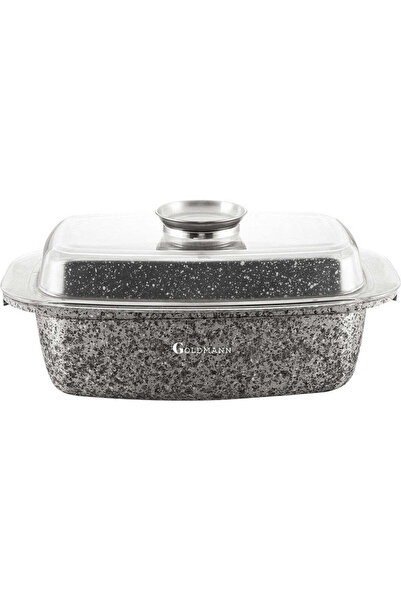 goldmann Roaster capac din sticla, 32x21x11cm, Interior din marmura, utilizar...