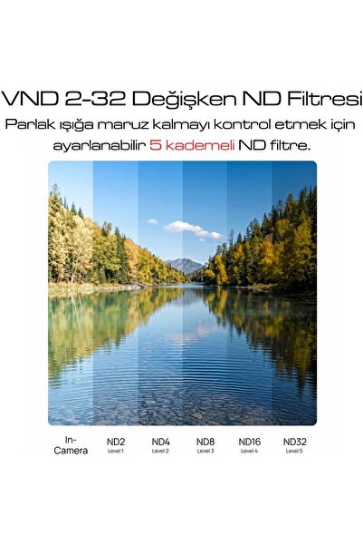 TELESIN Osmo Pocket 4p Uyumlu Vnd2-32 Filtre
