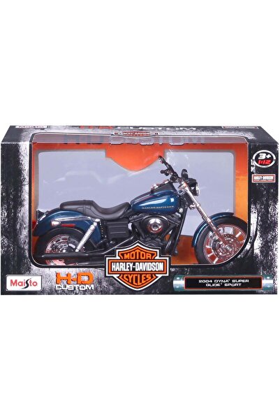 Maisto Motocicletă metalică, Maisto, Harley-Davidson, 2004 Dyna Super Glide S...
