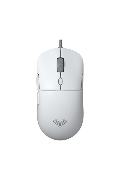 Aula S35 7200 DPI RGB Efektli Makrolu USB Kablolu Gaming Oyuncu Mouse Beyaz