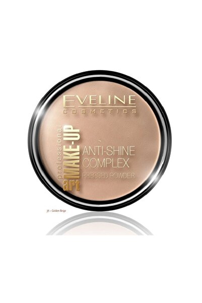 Eveline Pudra compacta Art-Make Up Anti-Shine Complex, 35 GOLDEN BEIGE