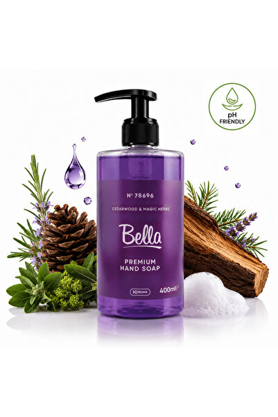 Bella Sapun lichid Cedarwood & Magic Herbs, Compatibil cu pH-ul al pielii, pa...