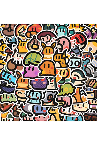 Choice 100PCS 10/30/50/100pcs Cartoon Old School Funny Pokemon Stickers Anime...
