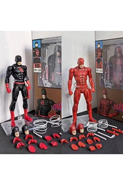 choice2 2pcs Ct Toys Daredevil Black 999 Red Mafex 223 Figure Comic Version A...