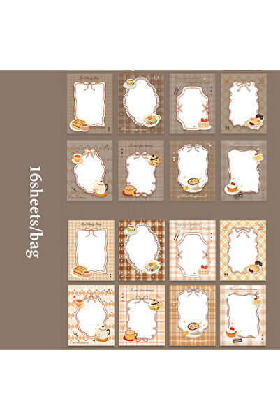 choice2 S31103-3 Mr.Paper 16 قطعة/كتاب مجموعة ملصقات أساسية مرسومة يدويًا من ...