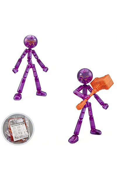 Choice1 Purple NEW Printing Mannequin Multi-jointed Stickman Toy Novelty Acti...