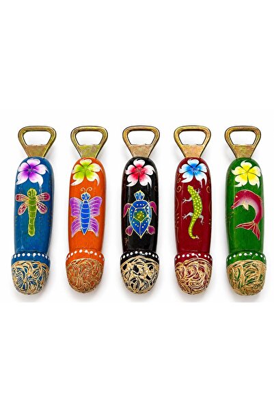 XTRIKE ME Wooden Penis Design Bottle Opener Set of 5 16 cm Mixed Color