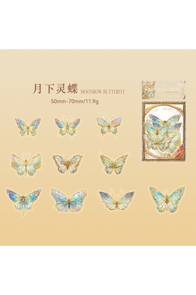 choice2 4 20pcs Butterfly Series Stickers Diy Decorative Stickers Aesthetics ...