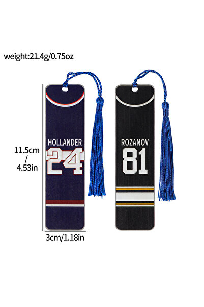 Choice8 SQ2746 Heated Rivalry Bookmarks Ice Hockey Themed Metal Bookmarks wit...