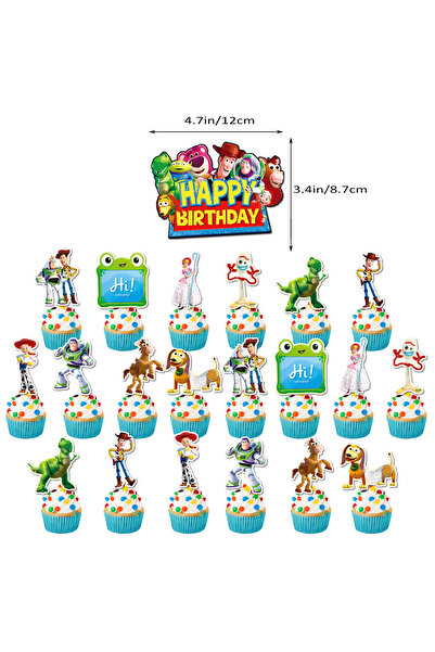 Choice1 Bandai In Stock 21PCS 2026 new Colorful DIY Toy Story party decor bal...