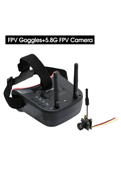 choice2 نظارات FPV مع شاشة مدمجة 5.8G 40CH، طقم نظارات فيديو عالية الدقة مع ه...