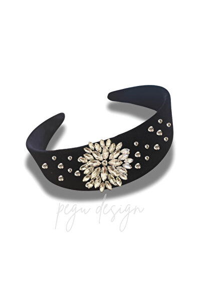 pegu baby collection ΣΕΙΡΑ DİANA ΜΕ ΠΕΤΡΕΣ ΛΟΥΞ ΚΑΙ ΜΑΥΡΟ ΒΕΛΟΥΔΙΝΟ ΣΤΕΦΑΝΙ