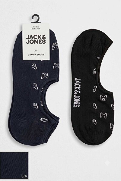 Jack & Jones Чорапи - Тъмносиньо - Графика