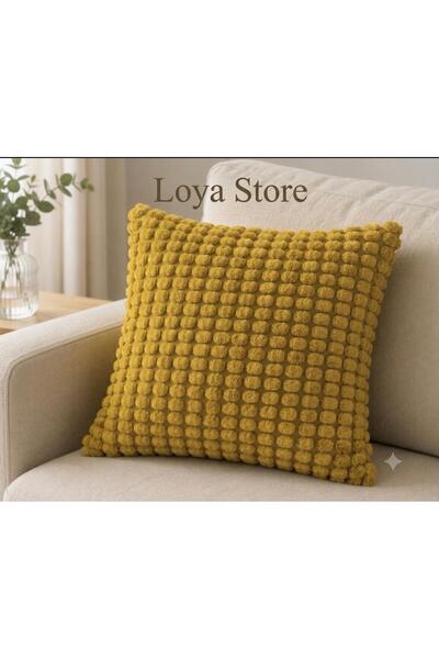 IKEA LOYA STORE SVARTPOPPEL YASTIK KILIFI HARDAL RENK 50X50 CM