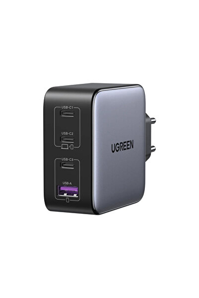Ugreen - Wall Charger CD226 (40747) - Fast Charge, GaN 3x Type-C, USB, 100W -...